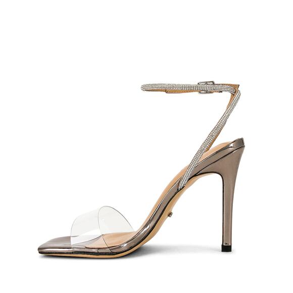 Tony Bianco x REVOLVE Clear & Rhinestone Heels - Picture 5 of 14